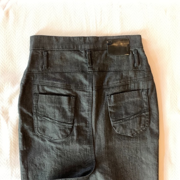 Mexx High Waist Jean Skirt, Size 34, Black Jean - Picture 9 of 13
